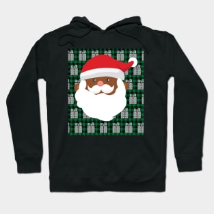 Ugly Christmas Black African American Santa Hoodie